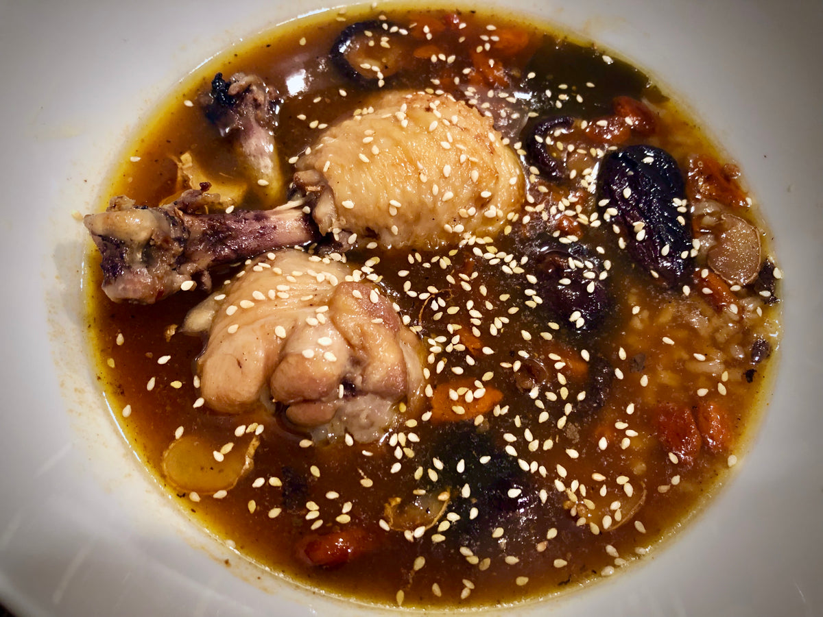 Sesame Chicken Soup with Shiitake & Goji Buy Ranch Direct