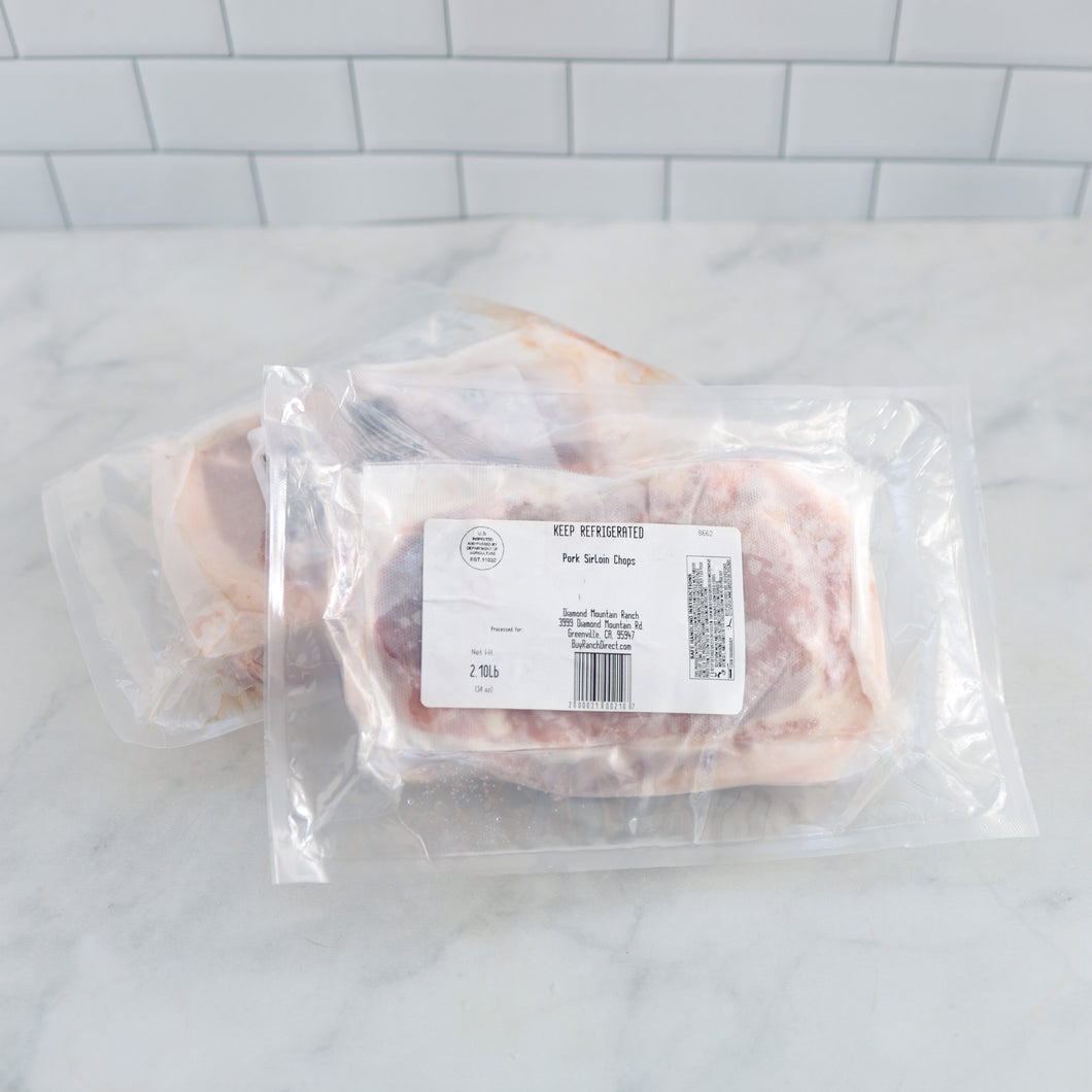 Pork Chops - Sirloin, Double Pack - Bundle Pack - 3.0 - 3.5 lbs