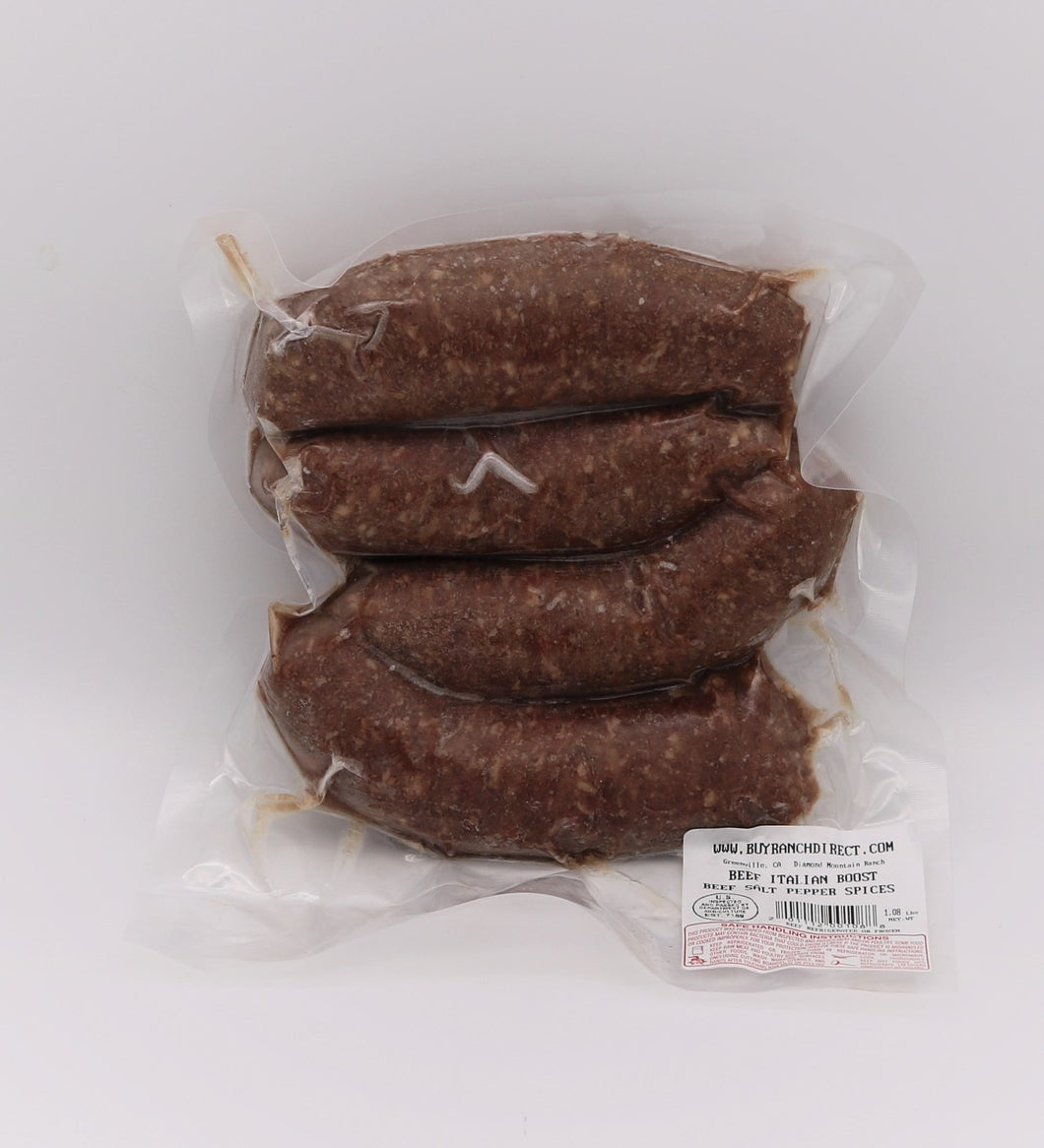 Beef Boost Italian Sausage - Links - Multiple Sizes Available