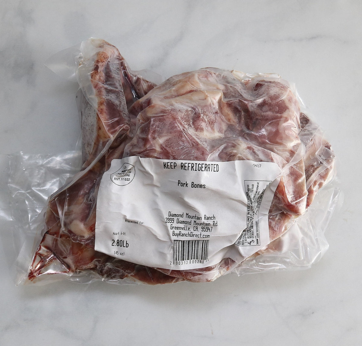 Pork Bones, Assorted/Mixed Multiple Sizes Available Buy Ranch Direct
