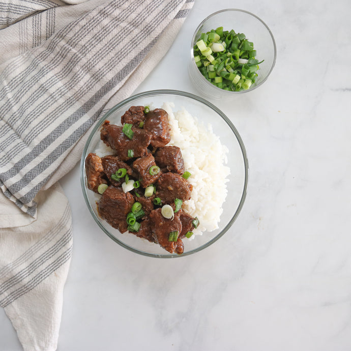 Instant Pot Honey Garlic Bison Bowl