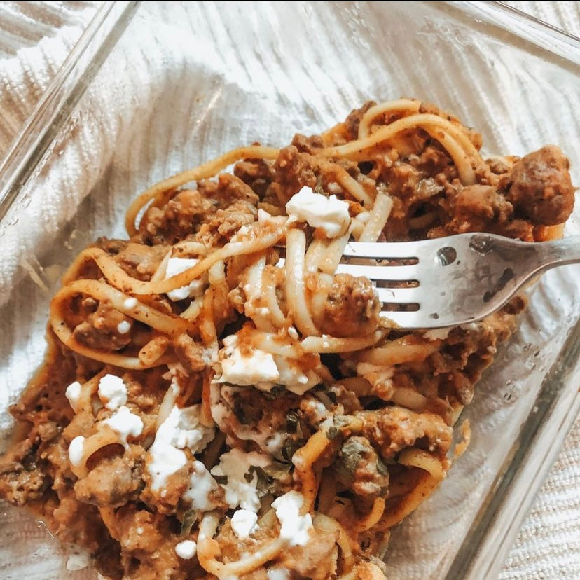 Creamy Dairy Free Pasta Sauce With Ground Yak @practicalwellness_