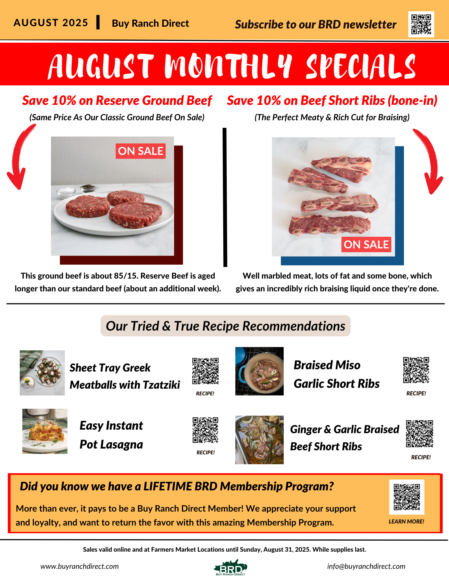 August 2025 Sales Flyer