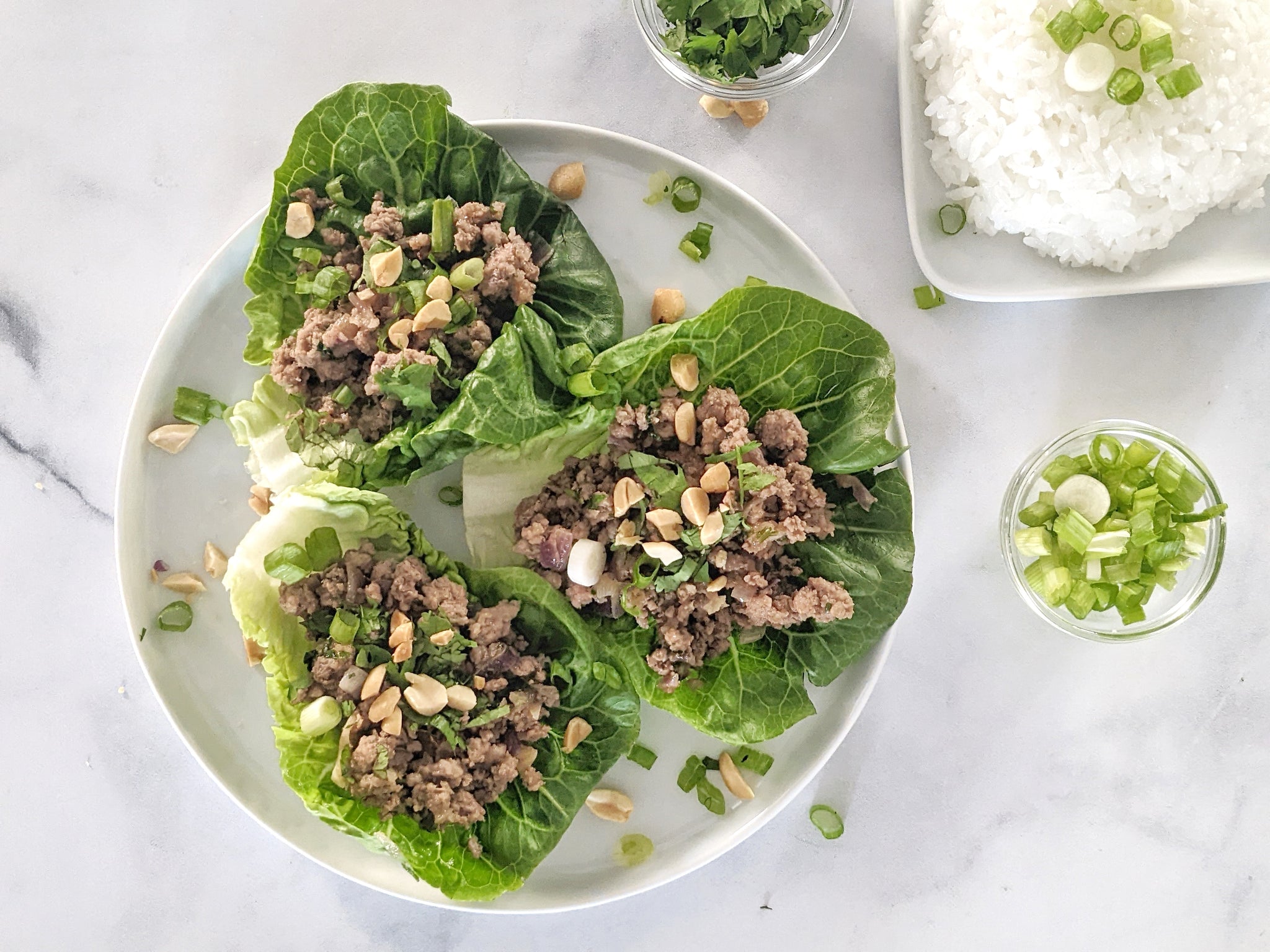 Sweet & Spicy Wild Boar Lettuce Cups