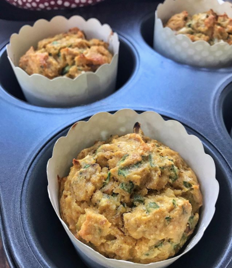 Chicken Dinner Muffins by  @accidentalparisiancook