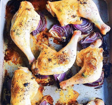 Easy Sheet-Pan Roasted Chicken by @danielle_christy_