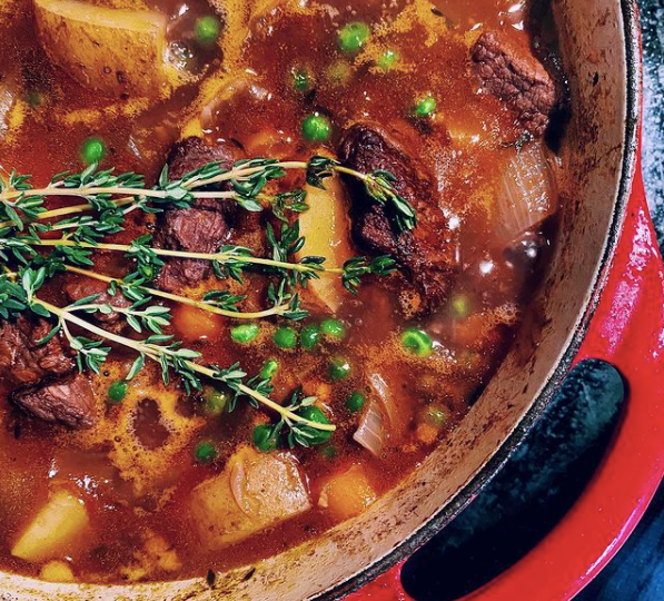 Red Wine Simmered, Grass-Fed Beef Stew by @katsfreshfeed