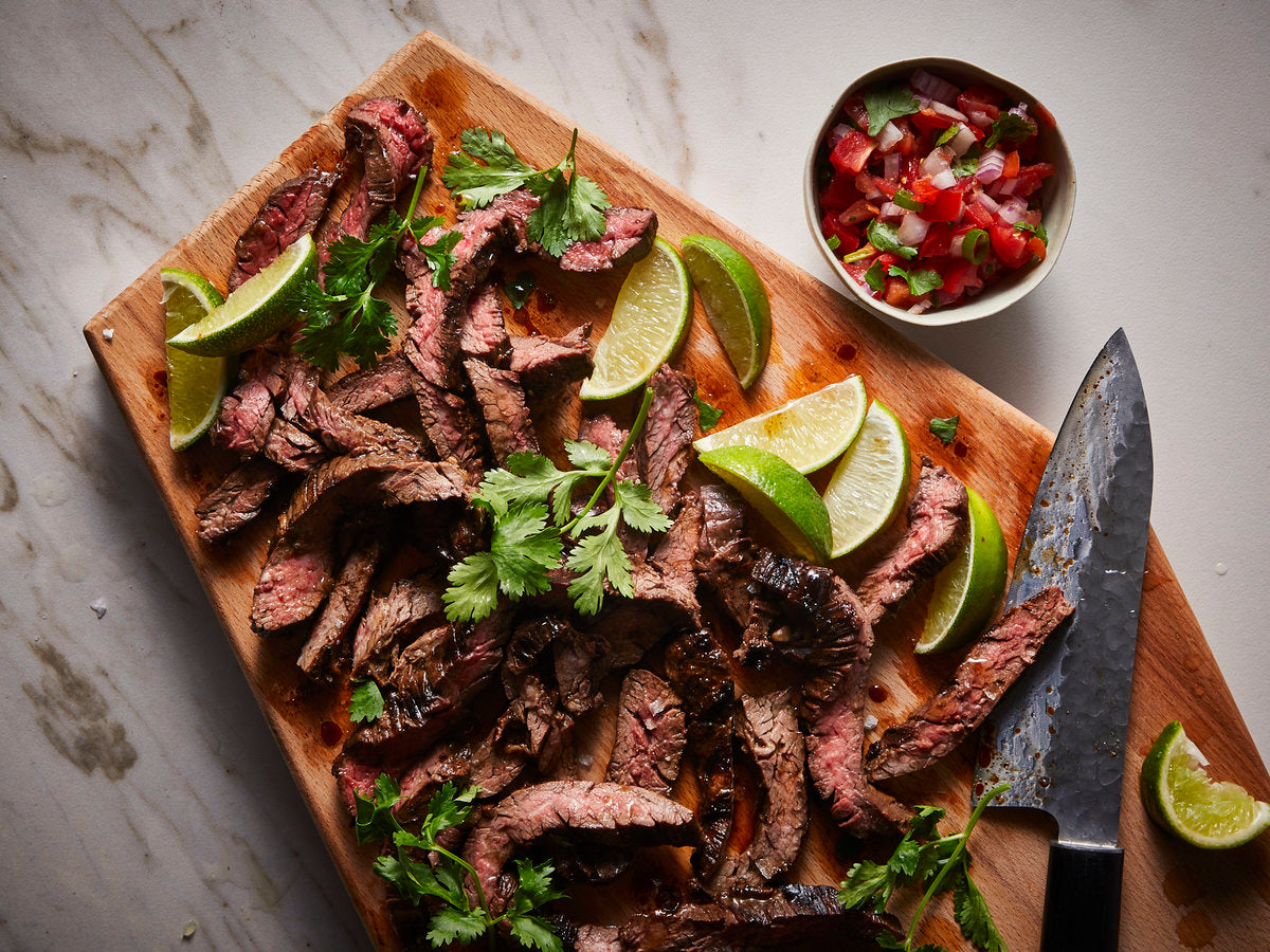 Carne Asada Tacos with Homemade Tortillas & Red Rice