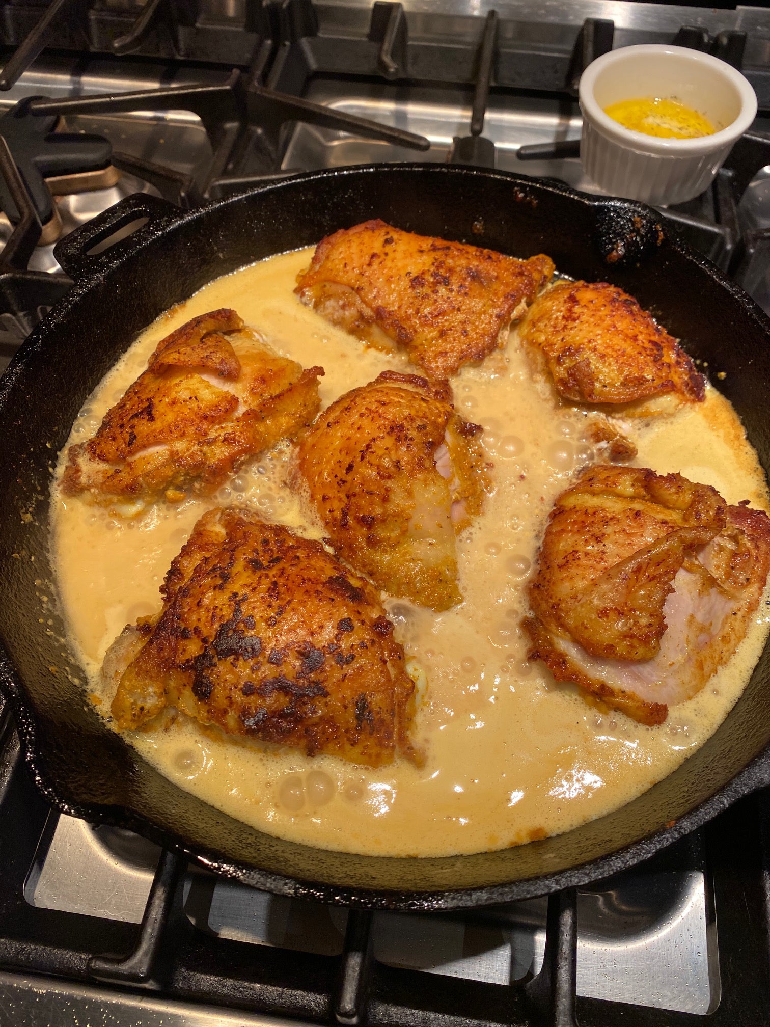 Golden Chicken Thighs 