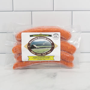 Chicken Uncured Hot Dogs, Lamb Casing - 6 per pack - 0.75 lbs