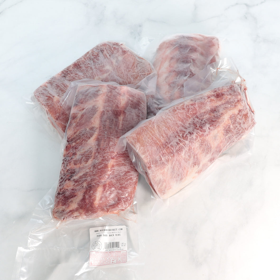 Pork Baby Back Ribs - Bundle Pack - 5-6 lbs