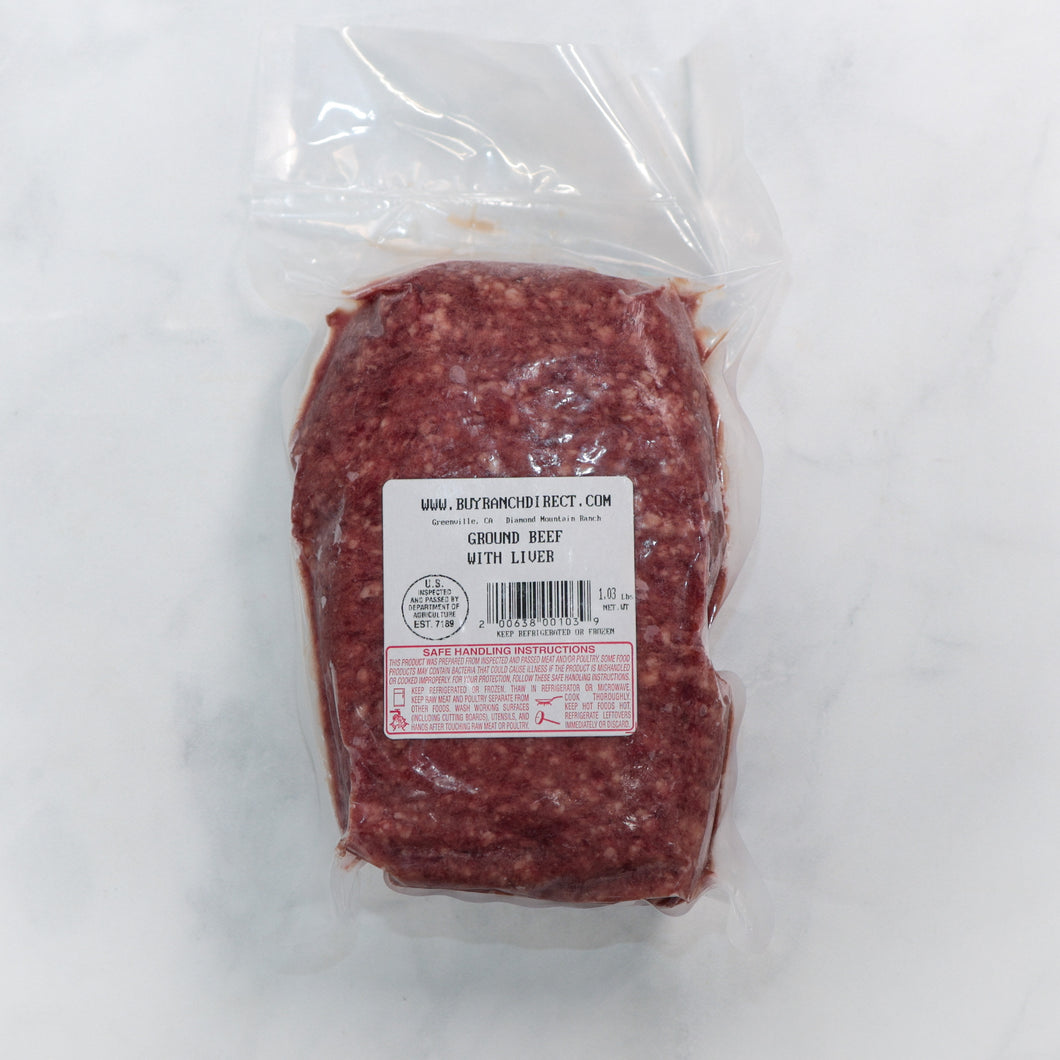 Beef Boost (90% Ground Beef/10%Beef Liver) - 1.0 lbs