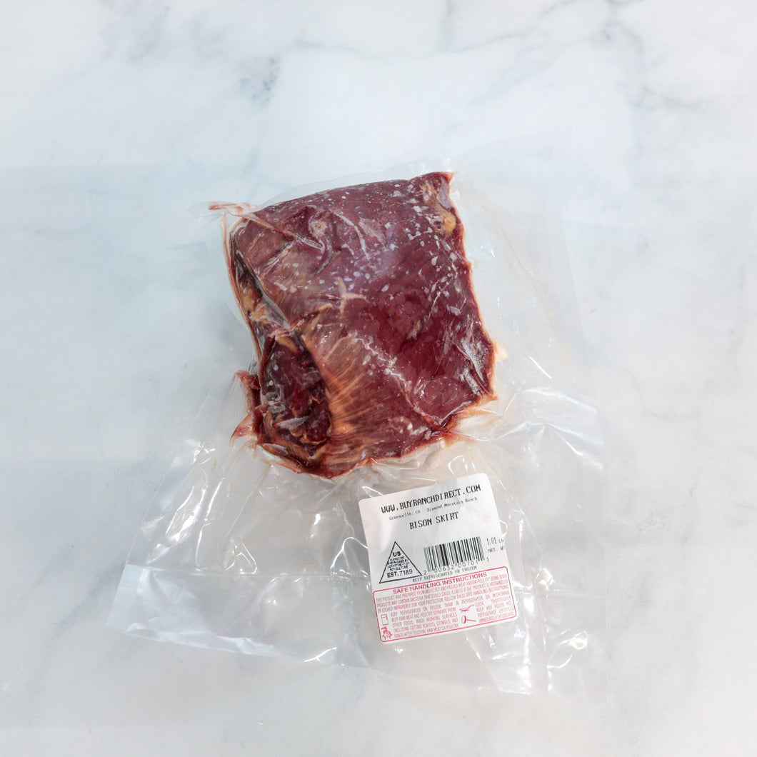 Bison Skirt Steak, Single Pack - Multiple Sizes Available