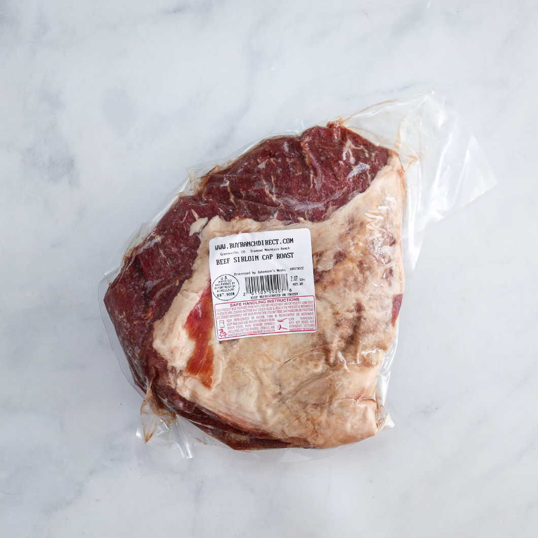 Beef Sirloin Cap Roast - RESERVE - Multiple Sizes Available