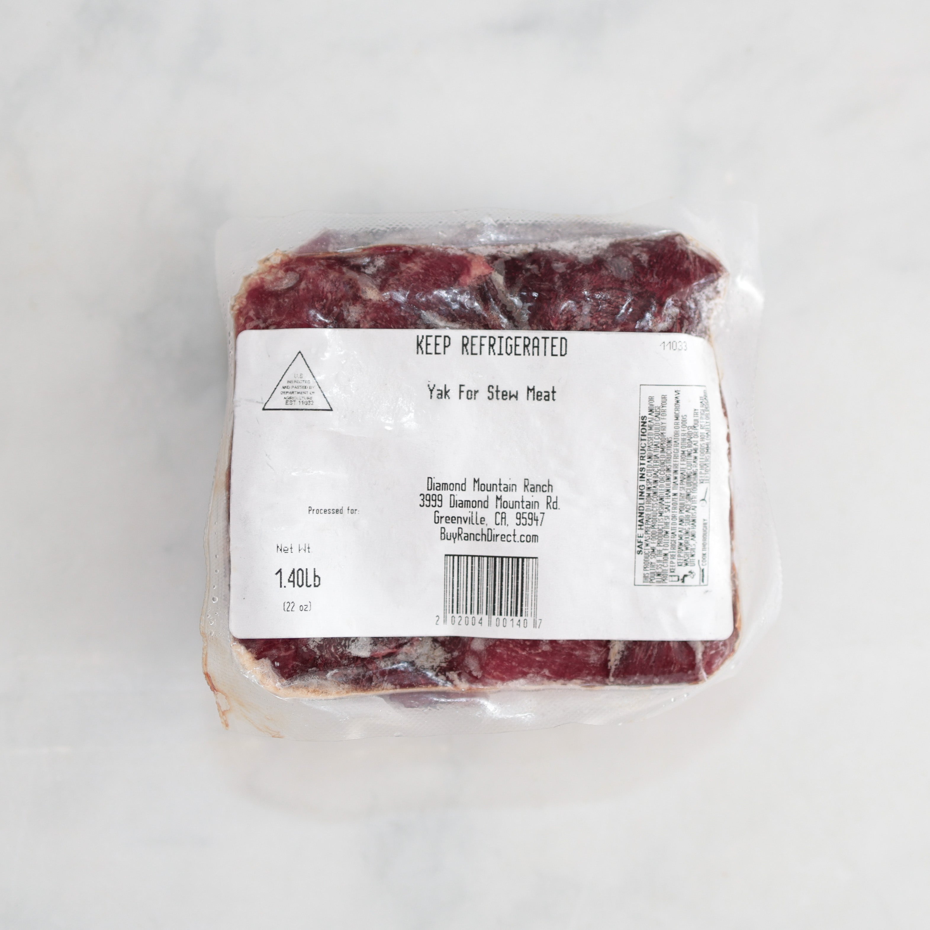 Stewオーダー Yak Stew Meat - Single Pack - Multiple Sizes Available – Buy Ranch