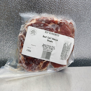 Beef Calf Ribeye Steaks - 2 per pack - Multiple Sizes Available