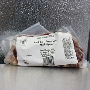 Beef Calf Tenderloin Steaks - 2 per pack - Multiple Sizes Available