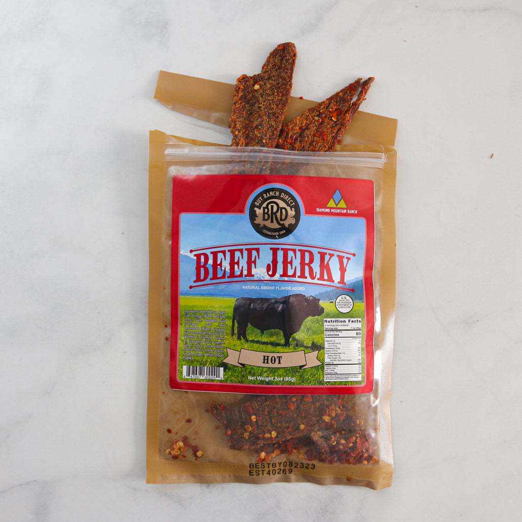 Beef Jerky - Hot & Spicy - 3 oz