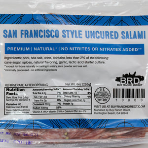 Salami San Francisco Style - 8 oz - Pre Sliced Pack